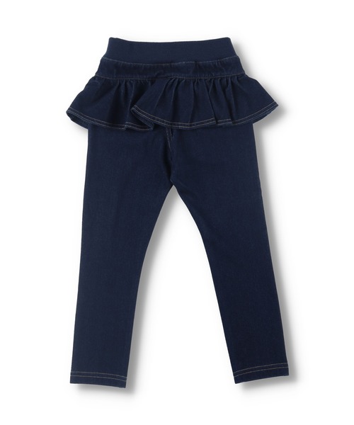 BRANSHES（ブランシェス）の「【WEB限定】デニムニットフリルパンツ（デニムパンツ・キッズ・ブルー/ネイビー・120cm/140cm/150cm/100cm/130cm/110cm）」の20枚目の写真