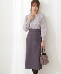 PROPORTION BODY DRESSING | フロント釦ハイウエストタイトスカート / 1211220008(スカート)