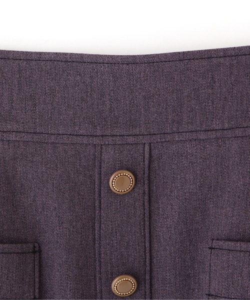 PROPORTION BODY DRESSING（プロポーションボディドレッシング）の「フロント釦ハイウエストタイトスカート / 1211220008（スカート・レディース・パープル/ブラウン・MEDIUM/SMALL）」の12枚目の写真