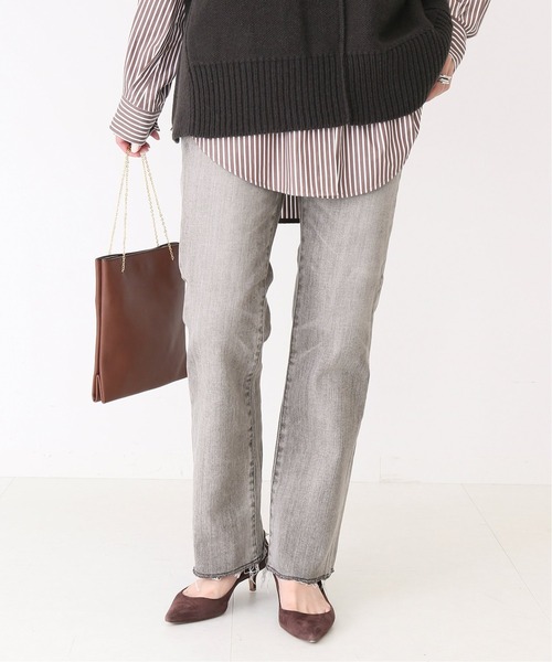 Spick & Span（スピックアンドスパン）の「【RED CARD】 Marmalade Midrise（デニムパンツ・レディース・ブラックミックス/コバルトブルー・23/24/25/22）」の2枚目の写真