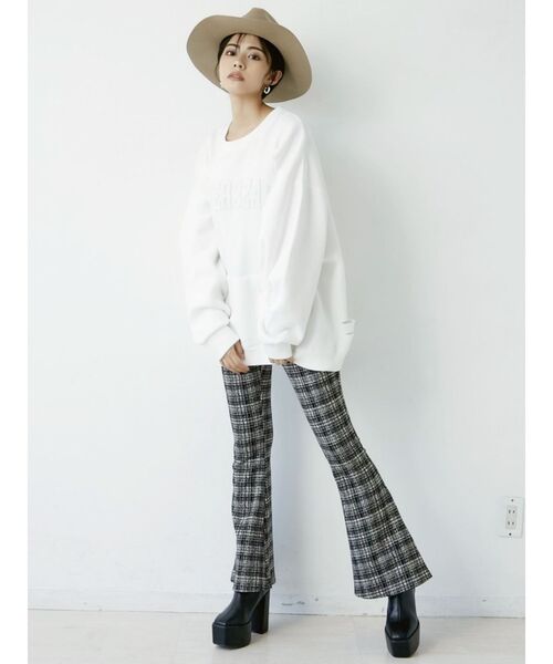 GYDA（ジェイダ）の「ツイードCHECK PATTERNフレアーパンツ（その他パンツ・レディース・その他1・SMALL）」の13枚目の写真
