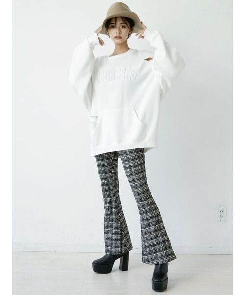 GYDA（ジェイダ）の「ツイードCHECK PATTERNフレアーパンツ（その他パンツ・レディース・その他1・SMALL）」の6枚目の写真