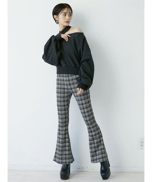 GYDA（ジェイダ）の「ツイードCHECK PATTERNフレアーパンツ（その他パンツ・レディース・その他1・SMALL）」の14枚目の写真