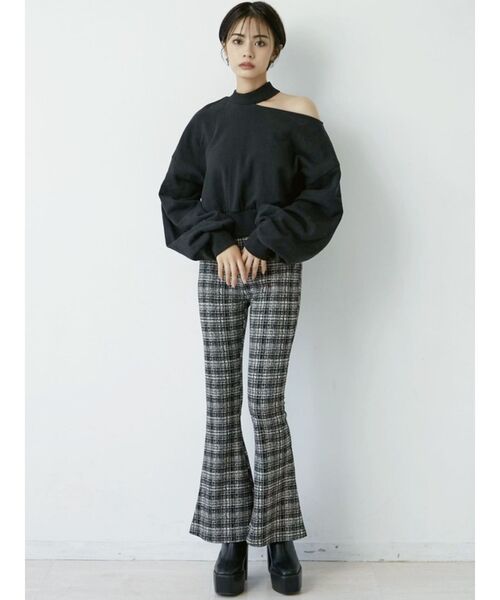 GYDA（ジェイダ）の「ツイードCHECK PATTERNフレアーパンツ（その他パンツ・レディース・その他1・SMALL）」の12枚目の写真