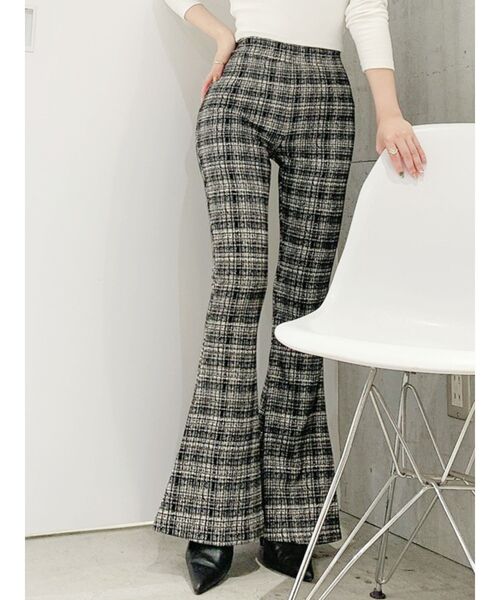 GYDA（ジェイダ）の「ツイードCHECK PATTERNフレアーパンツ（その他パンツ・レディース・その他1・SMALL）」の7枚目の写真