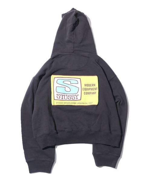 STUSSY（ステューシー）の「STUSSY/ステューシー AGNESS BOXY CROP HOOD FLEECE フーディー（パーカー・メンズ・チャコールグレー/アッシュグレー・L）」の13枚目の写真