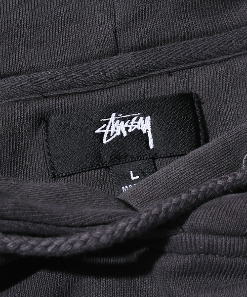 STUSSY（ステューシー）の「STUSSY/ステューシー AGNESS BOXY CROP HOOD FLEECE フーディー（パーカー・メンズ・チャコールグレー/アッシュグレー・L）」の3枚目の写真