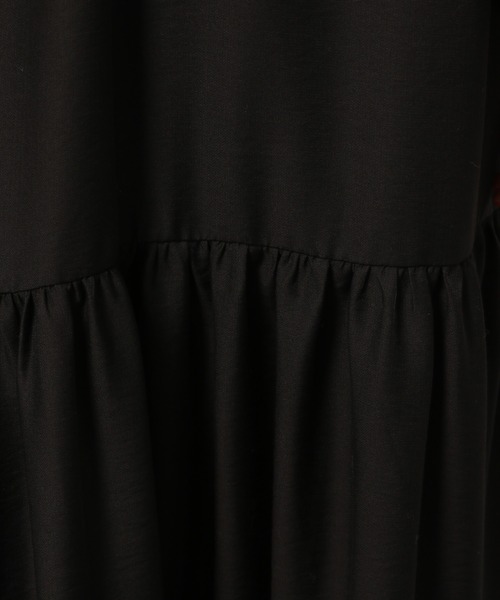 BABYLONE（バビロン）の「BABYLONE / ソフトドビーマキシワンピース【手洗い可】（ワンピース・レディース・ブラック/ベージュ・フリー）」の22枚目の写真