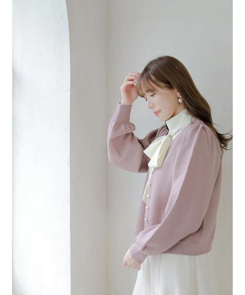 Areeam（アリーム）の「大人のためのリボンブラウス（Tシャツ/カットソー・レディース・ベージュ/アイボリー・FREE）」の5枚目の写真