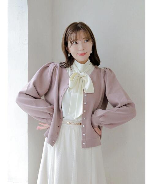 Areeam（アリーム）の「大人のためのリボンブラウス（Tシャツ/カットソー・レディース・ベージュ/アイボリー・FREE）」の12枚目の写真