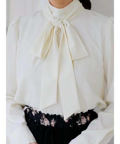 Areeam（アリーム）の「大人のためのリボンブラウス（Tシャツ/カットソー・レディース・ベージュ/アイボリー・FREE）」の18枚目の写真