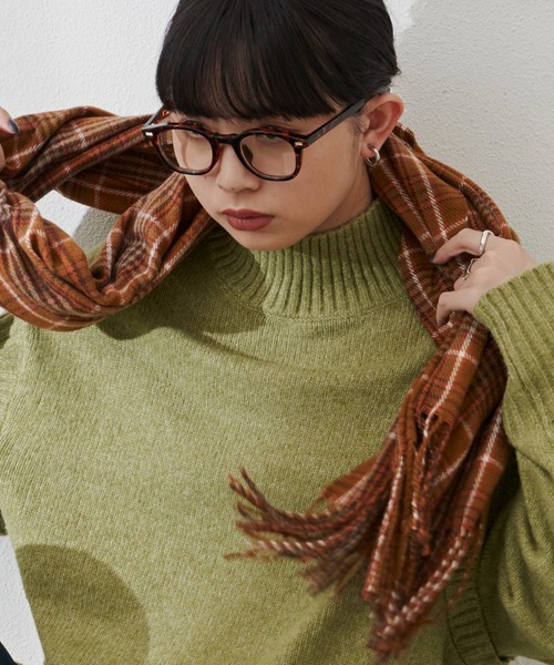 Aunt Marie's（アントマリーズ）の「チェック柄ストール（ストール/ショール・レディース・イエロー/ブラウン/グリーン・FREE）」の20枚目の写真