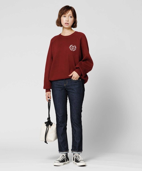 SOMETHING(サムシング)の「SOMETHING(サムシング)「HANA」 テーパードパンツ(デニムパンツ・レディース・ノンウォッシュ・26inch/25inch/30inch/29inch/28inch/27inch)」の19枚目の写真