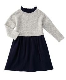 D.fesense | 衿フリルドッキングワンピ(ワンピース)