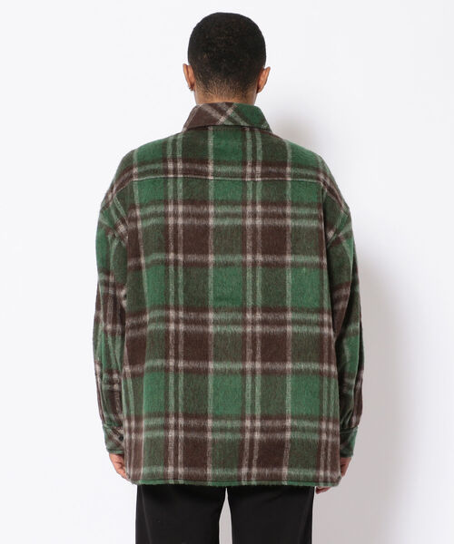 LUSOR(ルーソル)の「LUSOR(ルーソル)BIG CHECK SH ビッグチェックシャツ(シャツ/ブラウス・メンズ・ネイビー/オレンジ/ブラック/グリーン・FREE)」の7枚目の写真