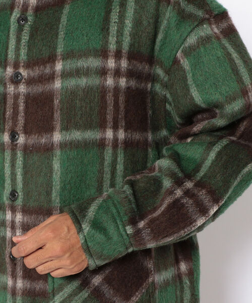 LUSOR(ルーソル)の「LUSOR(ルーソル)BIG CHECK SH ビッグチェックシャツ(シャツ/ブラウス・メンズ・ネイビー/オレンジ/ブラック/グリーン・FREE)」の9枚目の写真