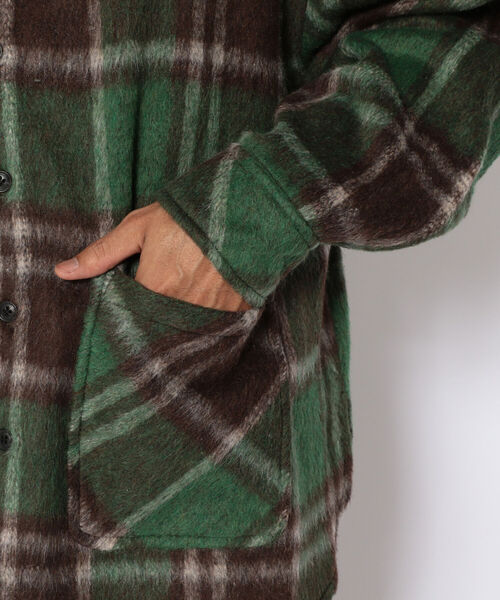 LUSOR(ルーソル)の「LUSOR(ルーソル)BIG CHECK SH ビッグチェックシャツ(シャツ/ブラウス・メンズ・ネイビー/オレンジ/ブラック/グリーン・FREE)」の10枚目の写真