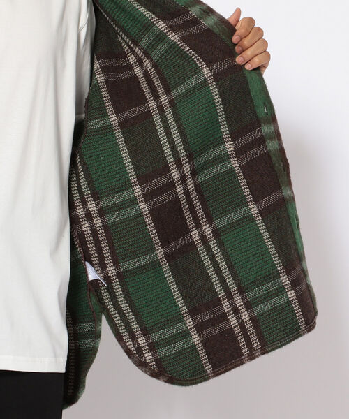LUSOR(ルーソル)の「LUSOR(ルーソル)BIG CHECK SH ビッグチェックシャツ(シャツ/ブラウス・メンズ・ネイビー/オレンジ/ブラック/グリーン・FREE)」の13枚目の写真