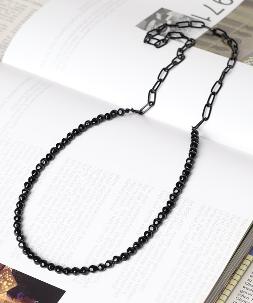 Mag.（マグ）の「【カラーアクリルパール】コンビネックレス（ネックレス・メンズ・ホワイト/ブラック/グレー・FREE）」の3枚目の写真