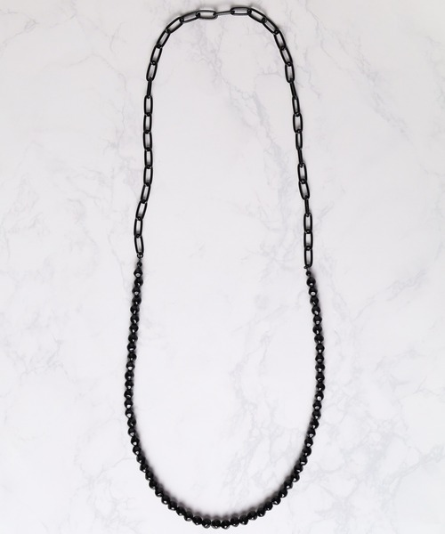 Mag.（マグ）の「【カラーアクリルパール】コンビネックレス（ネックレス・メンズ・ホワイト/ブラック/グレー・FREE）」の19枚目の写真