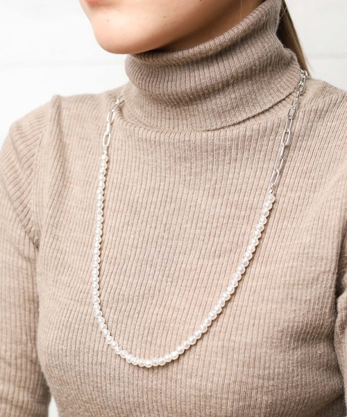 Mag.（マグ）の「【カラーアクリルパール】コンビネックレス（ネックレス・メンズ・ホワイト/ブラック/グレー・FREE）」の18枚目の写真