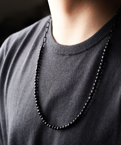 Mag.（マグ）の「【カラーアクリルパール】コンビネックレス（ネックレス・メンズ・ホワイト/ブラック/グレー・FREE）」の12枚目の写真