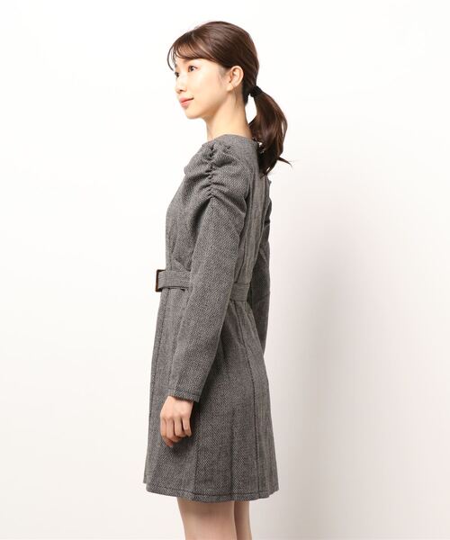 NOMAE（ノーマエ）の「【NOMAE】ツイードフロントボタンワンピース（ワンピース・レディース・ブラック/ライトブラウン/レッド・FREE）」の12枚目の写真