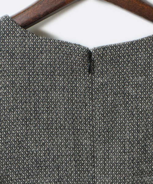 NOMAE（ノーマエ）の「【NOMAE】ツイードフロントボタンワンピース（ワンピース・レディース・ブラック/ライトブラウン/レッド・FREE）」の11枚目の写真