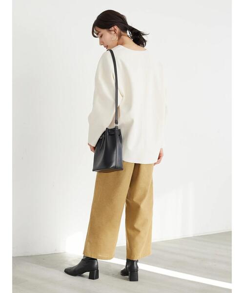 Green　Parks（グリーンパークス）の「洗えるツイードパンツ＊（その他パンツ・レディース・ブラック/イエロー・M/L）」の5枚目の写真