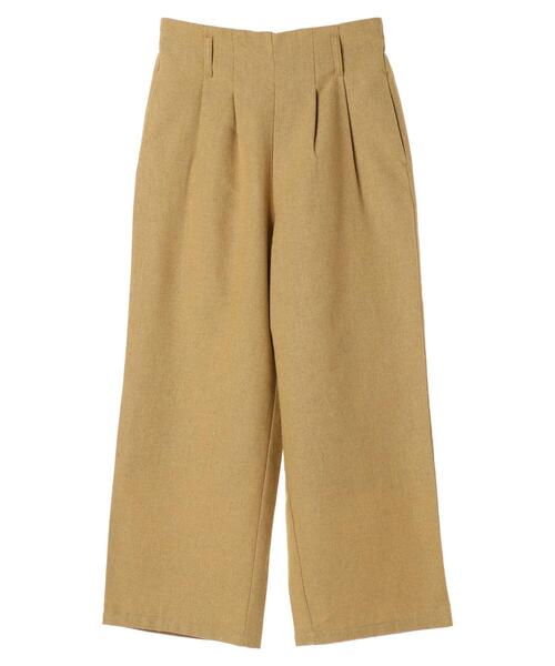 Green　Parks（グリーンパークス）の「洗えるツイードパンツ＊（その他パンツ・レディース・ブラック/イエロー・M/L）」の9枚目の写真