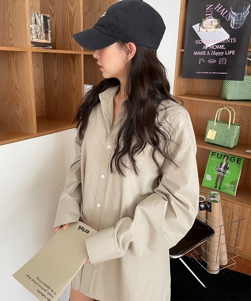 chuu（チュー）の「CHUU トイオーバーフィットshirts（シャツ/ブラウス・レディース・ホワイト/ベージュ・FREE）」の14枚目の写真