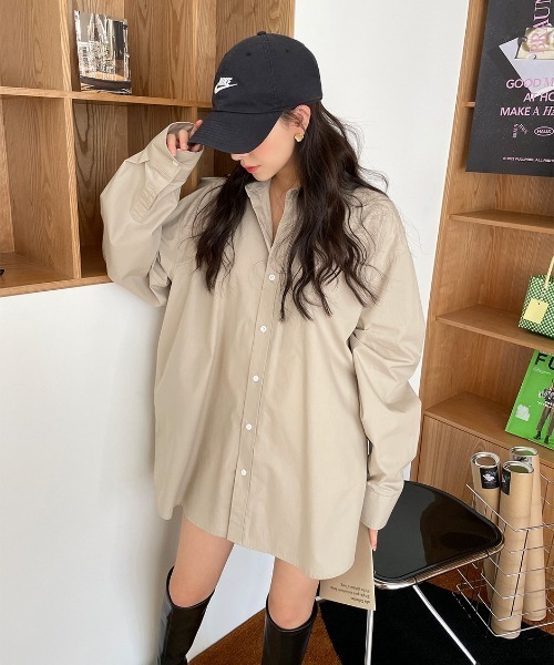 chuu（チュー）の「CHUU トイオーバーフィットshirts（シャツ/ブラウス・レディース・ホワイト/ベージュ・FREE）」の15枚目の写真