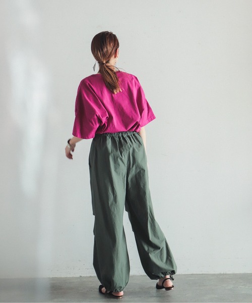 FIL DE FER（フィルデフェール）の「ハイカウントVコットン 裾絞り