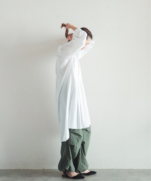 FIL DE FER（フィルデフェール）の「ハイカウントVコットン 裾絞り