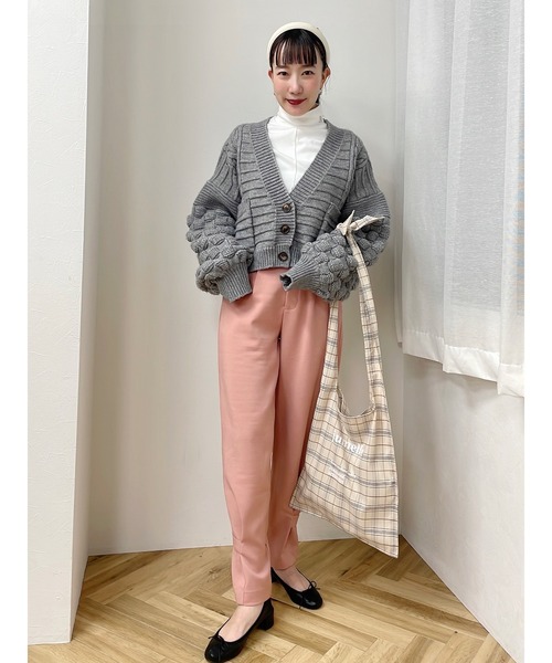 JUMELLE（ジュメロ）の「アジャストパンツ（スラックス・レディース・カーキ/ピンク・SMALL/MEDIUM）」の4枚目の写真