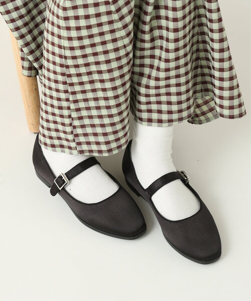 RAY CASSIN（レイカズン）の「M/L展開 フラットメリージェーン（バレエシューズ・レディース・ブラック/ブラウン/キナリ・LARGE/MEDIUM）」の2枚目の写真