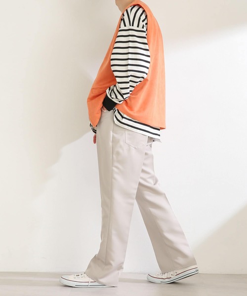 SENSE OF PLACE by URBAN RESEARCH（センスオブプレイスバイアーバンリサーチ）の「エコスエードジップベスト（ベスト・メンズ・ブラック/ベージュ/オレンジ・MEDIUM/LARGE）」の22枚目の写真