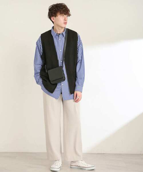 SENSE OF PLACE by URBAN RESEARCH（センスオブプレイスバイアーバンリサーチ）の「エコスエードジップベスト（ベスト・メンズ・ブラック/ベージュ/オレンジ・MEDIUM/LARGE）」の7枚目の写真