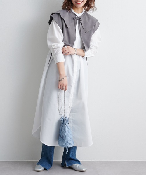 セール ベスト付き シャツワンピース シャツワンピース Ciaopanic Typy チャオパニックティピー のファッション通販 Zozotown