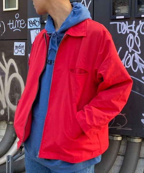 CIAOPANIC(チャオパニック)の「ナイロンコーチジャケット(ナイロンジャケット・メンズ・レッド/サックスブルー/イエロー・MEDIUM/LARGE)」の16枚目の写真