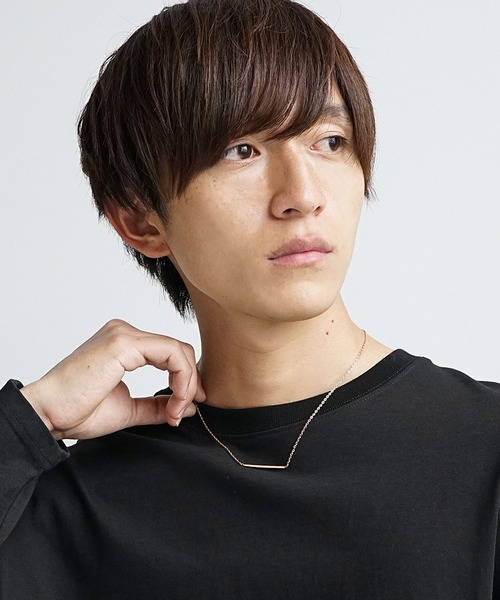 MinoriTY（マイノリティ）の「【Brodiaea】スティックブリッジスチールネックレス（ネックレス・メンズ・ピンクゴールド/シルバー/ゴールド・45cm）」の7枚目の写真