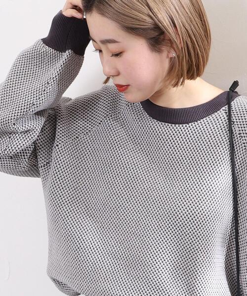 coen（コーエン）の「シャンブレー柄編みニット（ニット/セーター・レディース・ベージュ/グレー/レッド・MEDIUM/LARGE）」の2枚目の写真