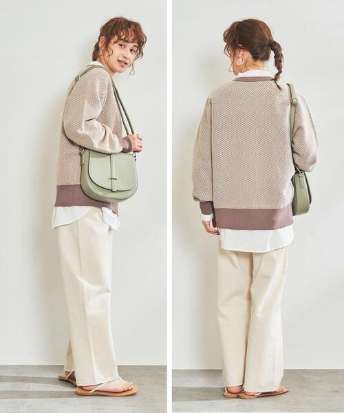 coen（コーエン）の「シャンブレー柄編みニット（ニット/セーター・レディース・ベージュ/グレー/レッド・MEDIUM/LARGE）」の8枚目の写真