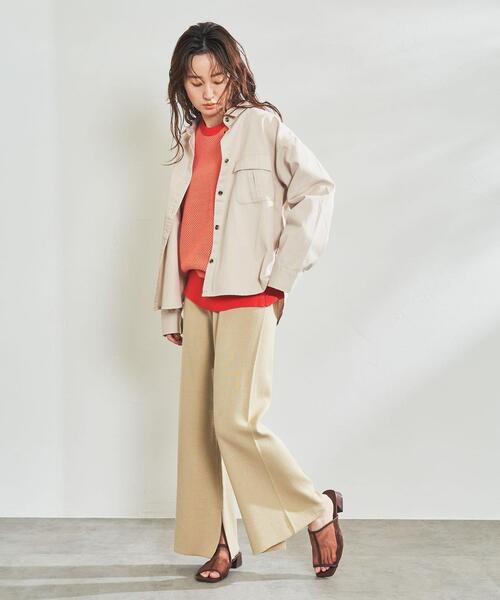 coen（コーエン）の「シャンブレー柄編みニット（ニット/セーター・レディース・ベージュ/グレー/レッド・MEDIUM/LARGE）」の16枚目の写真