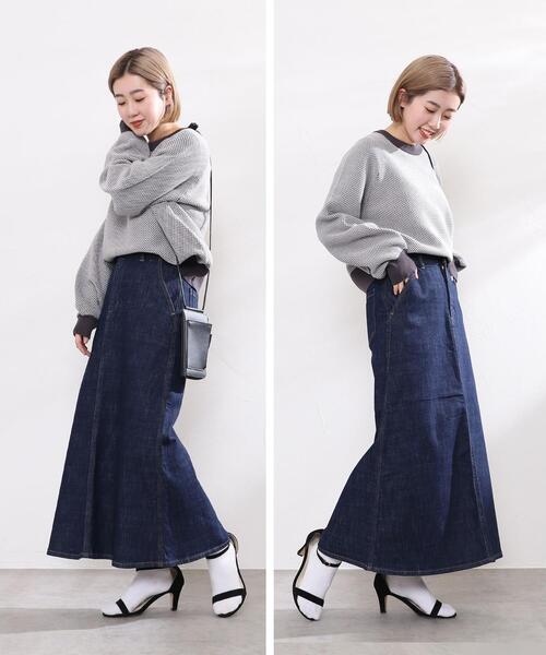 coen（コーエン）の「シャンブレー柄編みニット（ニット/セーター・レディース・ベージュ/グレー/レッド・MEDIUM/LARGE）」の20枚目の写真