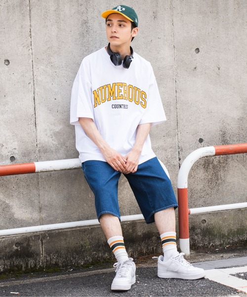 WEGO（ウィゴー）の「WEGO/デニムペインターワイドショーツ（デニムパンツ・メンズ・スカイブルー/コバルトブルー/ブラック・MEDIUM/LARGE）」の13枚目の写真