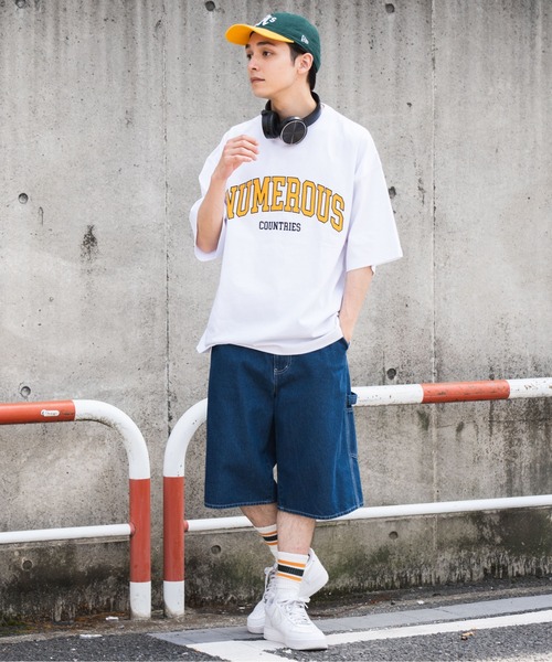 WEGO（ウィゴー）の「WEGO/デニムペインターワイドショーツ（デニムパンツ・メンズ・スカイブルー/コバルトブルー/ブラック・MEDIUM/LARGE）」の11枚目の写真