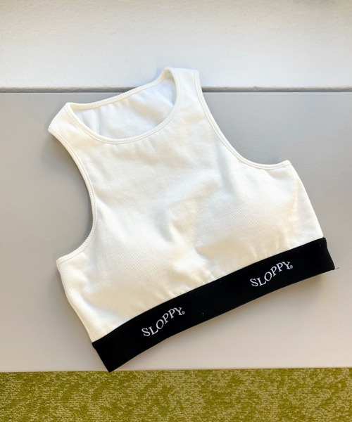 WHO'S WHO gallery（フーズフーギャラリー）の「【SLOPPY/スロッピー】アメスリ（タンクトップ・レディース・パープル/オフホワイト/ブラック/ダークグリーン/アッシュグレー・FREE）」の7枚目の写真