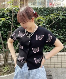 Candy Stripper | BUTTERFLY BABY KNIT カーディガン(カーディガン/ボレロ)