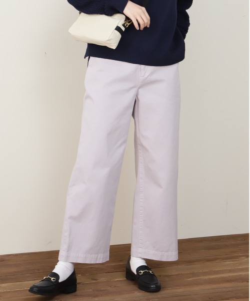 human woman（ヒューマンウーマン）の「◆製品染セミワイドパンツ（その他パンツ・レディース・グレー/ブルー/ホワイト系その他・SMALL/MEDIUM）」の2枚目の写真